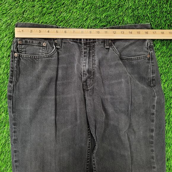 LEVIS 514 Straight Jeans 32x31 (33x32) Black Faded All-Over - Picture 10 of 16